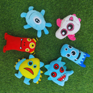 Soft Plush Monster Squeaky Crinkle Paper Toy Perfect for Dogs