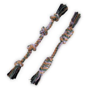 double knots tug and fetch rope toys
