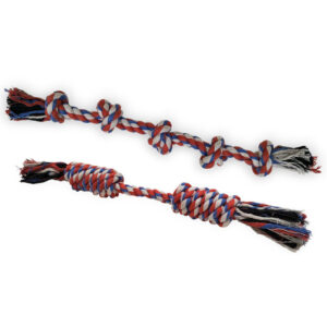 5 Knots tug of war Rope Toy & Double Knots tug and Fetch Rope toys