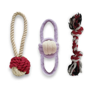 2 Rope Knot Ball Ball Toys, & Rope Bone
